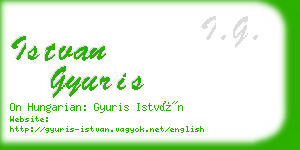 istvan gyuris business card